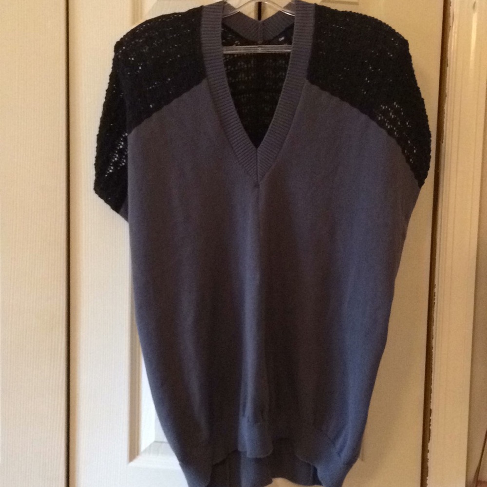 COPY - Blue and black lace sweater